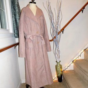 ROYAL SWADE Microsuede Blush Pink Coat Women's Plus Size 1X?
